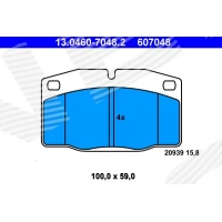 Brake pads for disc brakes