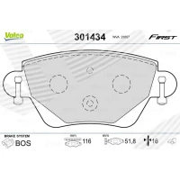 Brake pads for disc brakes