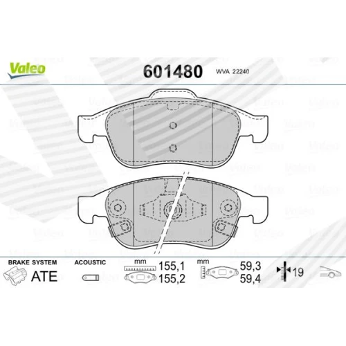 BRAKE PADS FOR DISC BRAKES - 0