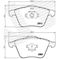 Brake pads for disc brakes