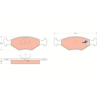 Brake pads for disc brakes