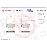 Brake pads for disc brakes