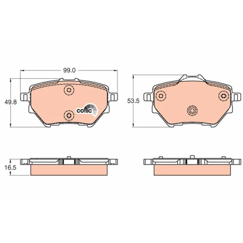 BRAKE PADS FOR DISC BRAKES - 0