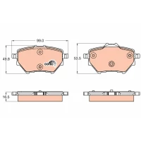 Brake pads for disc brakes