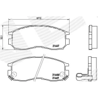 Brake pads for disc brakes