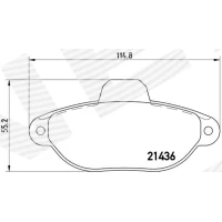 Brake pads for disc brakes