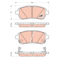 Brake pads for disc brakes