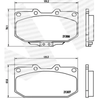 Brake pads for disc brakes