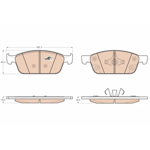 BRAKE PADS FOR DISC BRAKES - 0