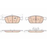 Brake pads for disc brakes