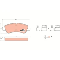 Brake pads for disc brakes