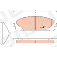 Brake pads for disc brakes