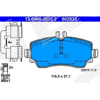 Brake pads for disc brakes