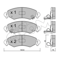 Brake pads for disc brakes