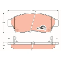 Brake pads for disc brakes