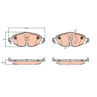 Brake pads for disc brakes