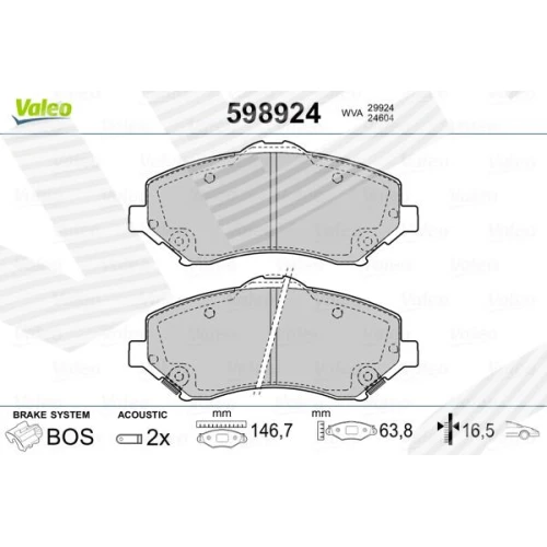 BRAKE PADS FOR DISC BRAKES - 0