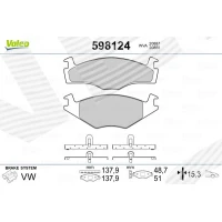 Brake pads for disc brakes