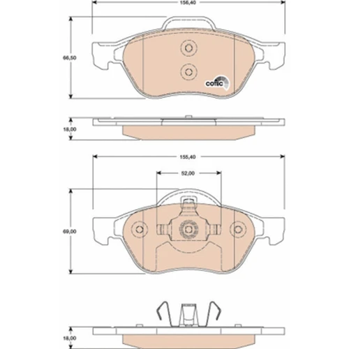 BRAKE PADS FOR DISC BRAKES - 0