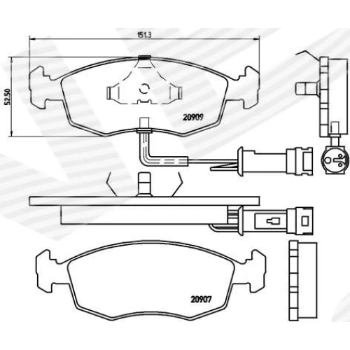 BRAKE PADS FOR DISC BRAKES - 0