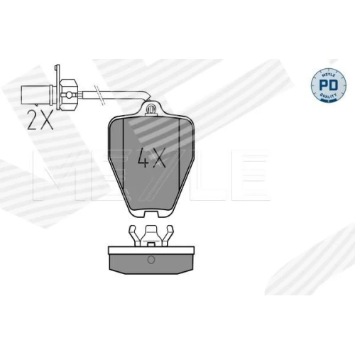 BRAKE PADS FOR DISC BRAKES - 1