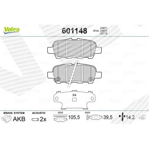 BRAKE PADS FOR DISC BRAKES - 0