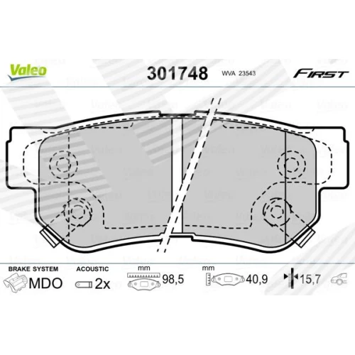 BRAKE PADS FOR DISC BRAKES - 0