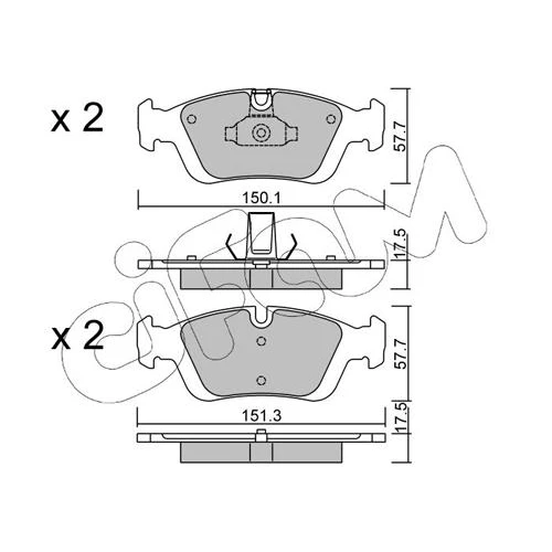 BRAKE PADS FOR DISC BRAKES - 0