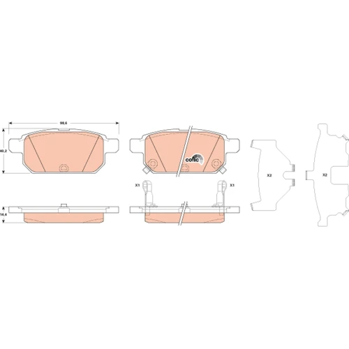 BRAKE PADS FOR DISC BRAKES - 0