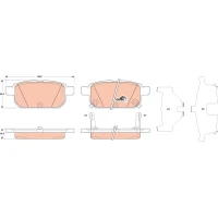 Brake pads for disc brakes