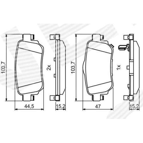 BRAKE PADS FOR DISC BRAKES - 6