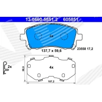 Brake pads for disc brakes