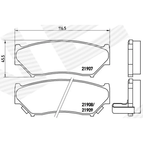 BRAKE PADS FOR DISC BRAKES - 0