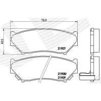 Brake pads for disc brakes