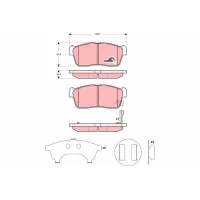 Brake pads for disc brakes