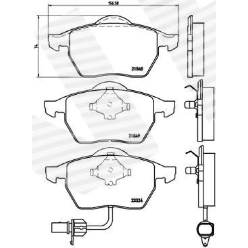 BRAKE PADS FOR DISC BRAKES - 0