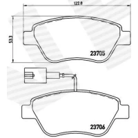 Brake pads for disc brakes