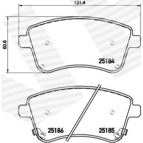 BRAKE PADS FOR DISC BRAKES - 0