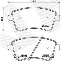 Brake pads for disc brakes