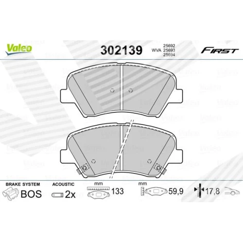 BRAKE PADS FOR DISC BRAKES - 0