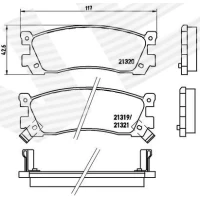 Brake pads for disc brakes