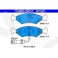 Brake pads for disc brakes