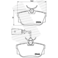 Brake pads for disc brakes