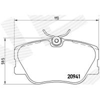 Brake pads for disc brakes