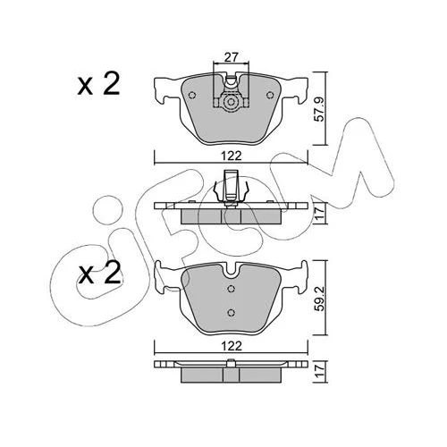 BRAKE PADS FOR DISC BRAKES - 0