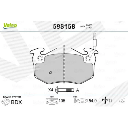 BRAKE PADS FOR DISC BRAKES - 0