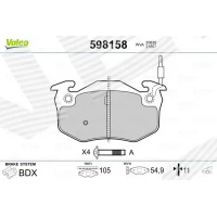 Brake pads for disc brakes