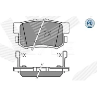 Brake pads for disc brakes