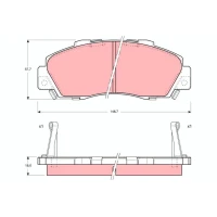 Brake pads for disc brakes