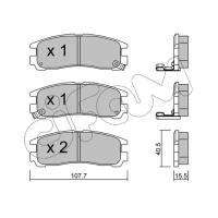 Brake pads for disc brakes